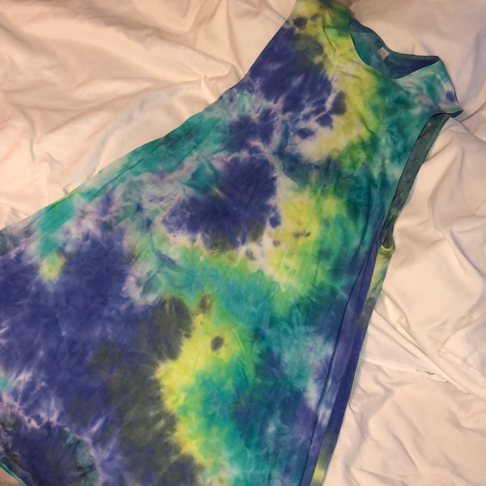 American Apparel Tie Dye Tank Dress